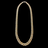 Mr Silverware Two-Tone 18K Rose Gold & 950 Platinum Curb Link Chain Necklace 22.25" - 6.8mm - 37.4g