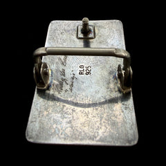 RLG Rodey Lee Guerro Navajo Sterling Silver Turtle Belt Buckle
