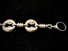 Barry Kieselstein-Cord Rare Sterling Silver Man in the Moon Bracelet 7.5"