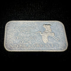 National Audubon Society Bachman's Warbler 1 oz Fine Silver Bar