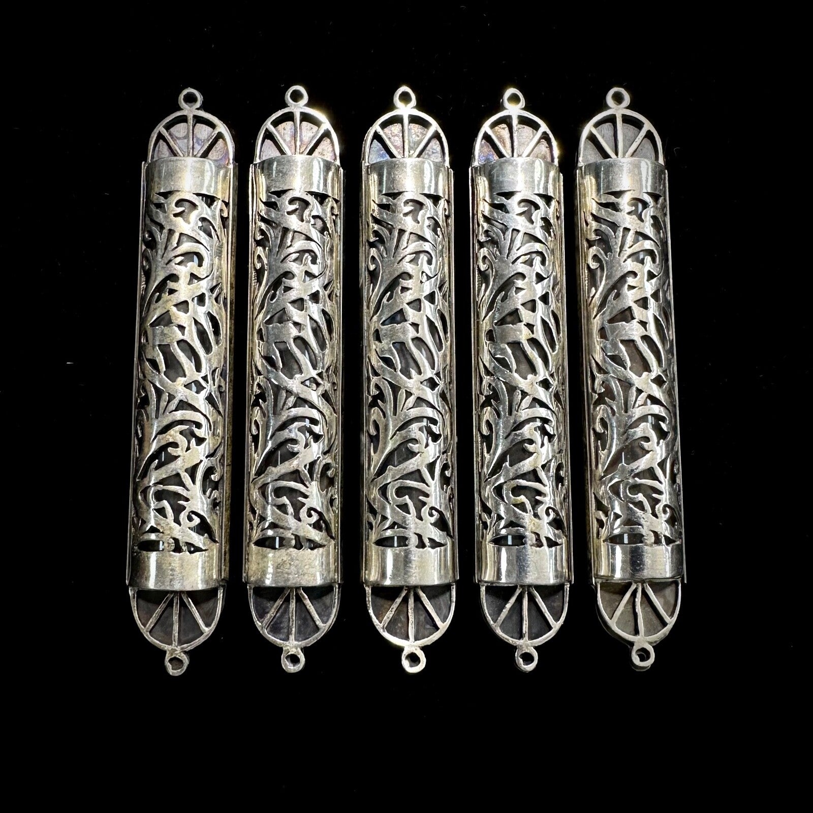 Vintage Sterling Silver Small Mezuzah Holder