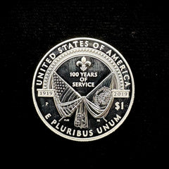 2019 P American Legion 100th Anniversary Commemorative Proof Silver Dollar Coin