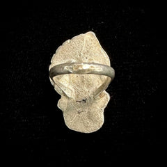 Vintage Navajo Sterling Silver Triple Turquoise Leaf Ring Size 6.5