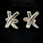 Tiffany & Co Paloma Picasso X Cross Sterling Silver Cufflinks