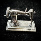 Vintage Miniature Sterling Silver Dollhouse Sewing Machine