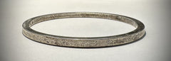 Georg Jensen Vintage Sterling Silver Plain Bangle Bracelet 7.5"