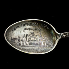 1909 Alaska Yukon Pacific Expo Washington Sterling Silver Souvenir Spoon