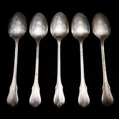 Grand Colonial By Wallace Set of 5 Sterling Silver Demitasse Spoons 4 ⅛"