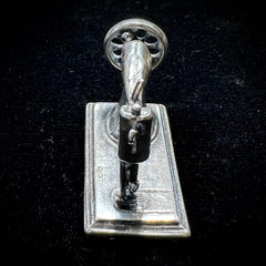 Vintage Miniature Sterling Silver Dollhouse Sewing Machine