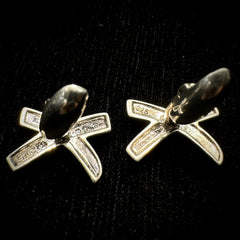 Tiffany & Co Paloma Picasso X Cross Sterling Silver Cufflinks