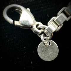 Tiffany & Co. Sterling Silver Venetian Link Box Chain 7.5"
