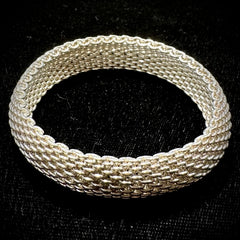Tiffany & Co. Sterling Silver Somerset Mesh Bracelet 7.25"