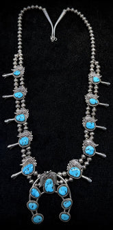 Navajo Sterling Silver Naja Squash Blossom