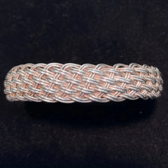 Nine West Sterling Silver Woven Bracelet
