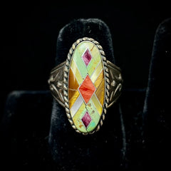Carolyn Pollack / Relios Inc. Vintage Sterling Silver Ring With Gemstone Inlay