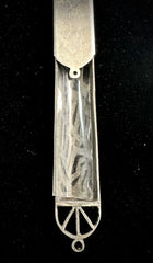 Vintage 925 Sterling Silver Small Mezuzah Holder