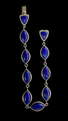 China BBJ 925 Sterling Silver Bracelet With Lapis Lazuli 7.5"