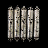 Vintage Sterling Silver Judaica Small Mezuzah Holder