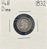 1832 Capped Bust Half Dime Silver Coin