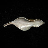 Vintage Denmark Anton Michelsen by Gertude Rougie Sterling Leaf Pin/Brooch