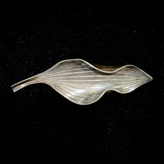 Vintage Denmark Anton Michelsen by Gertude Rougie Sterling Leaf Pin/Brooch