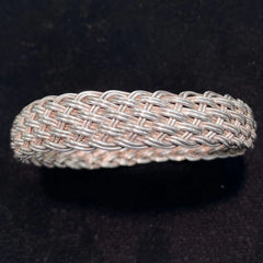 Nine West Sterling Silver Woven Bracelet