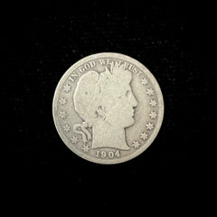 1904 O Barber Half Dollar 90% Silver Coin