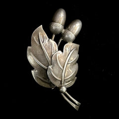Hermann Siersbøl Vintage Sterling Silver Leaf Pin/Brooch