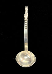 Vintage F.Ramirez Hecho En Mexico Blossom Pattern Sterling Silver Gravy Ladle 6"
