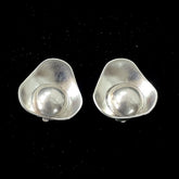 Danehof Denmark Handmade Sterling Silver Modernist Ear-Clips