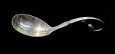 Georg Jensen Denmark Ornamental No. 21 Sterling Silver Curved Handle Sugar Spoon