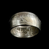 Don't Tread On Me .999 Fine Silver Handcrafted Coin Ring Size 10.5