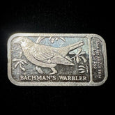 National Audubon Society Bachman's Warbler 1 oz Fine Silver Bar