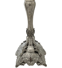 FINE 925 STERLING SILVER HANDMADE SWIRL LEAF APPLIQUE ORNATE 10 LIGHT CANDELABRA