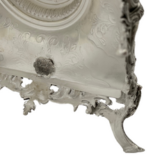 925 STERLING SILVER HANDMADE CHASED LEAF APPLIQUE ORNATE 10 LIGHT CANDELABRA