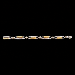 Charles Turi 18K Gold & 950 Platinum Two-tone Diamond Bracelet