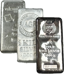 Random Design 1 Kilogram Silver Bar