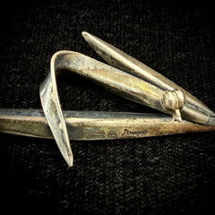Denmark Modern Sterling Silver Leaf Brooch by Gertrude Engel Rougie for Anton Michelsen