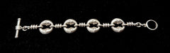 Barry Kieselstein-Cord Rare Sterling Silver Man in the Moon Bracelet 7.5"