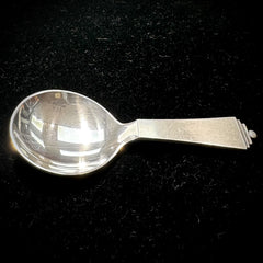 Georg Jensen Denmark Pyramid Sterling Silver Baby Spoon 4"