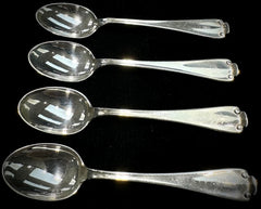 Flemish By Tiffany & Co. Set of 4 Sterling Silver Demitasse Spoons 4"