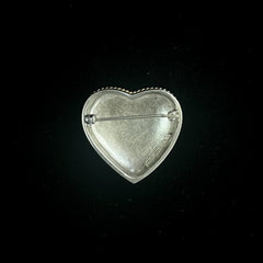 Tiffany & Co. Sterling Silver & 18k Gold Heart Twist Brooch Pin