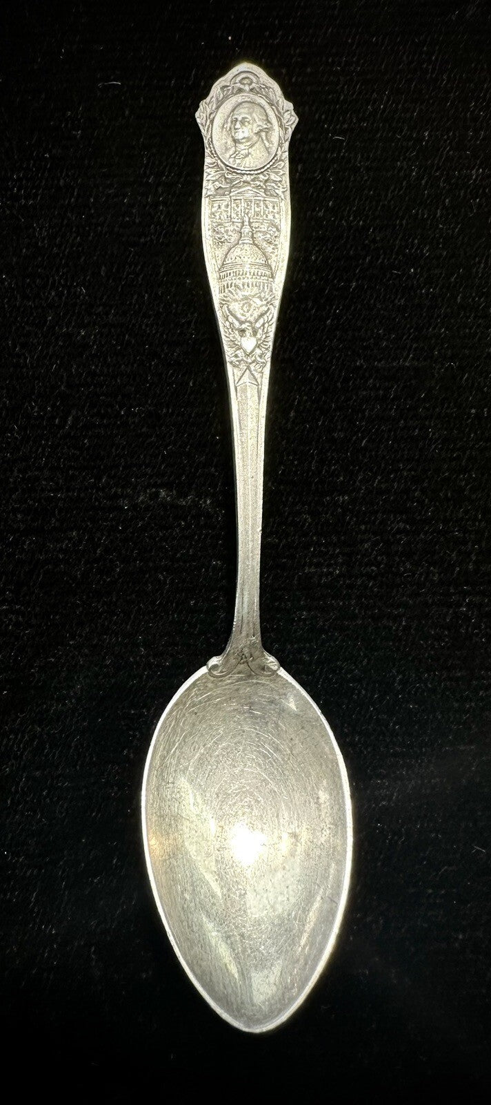 Vintage George Washington Sterling Silver Souvenir Spoon