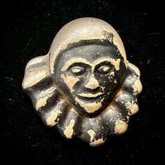 Zina Sherman Vintage Sterling Silver Jester Joker Brooch Pin
