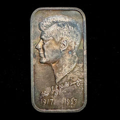 1973 Silver Creations. LTD. John F.Kennedy Limited Edition 1 oz Silver Art Bar