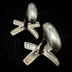 Tiffany & Co Paloma Picasso X Cross Sterling Silver Cufflinks