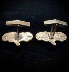 Jennifer Curtis Vintage Navajo Sterling Silver Toggle Cuff Links
