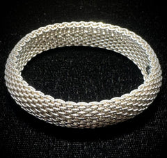 Tiffany & Co. Sterling Silver Somerset Mesh Bracelet 7.25"