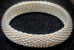 Tiffany & Co. Sterling Silver Somerset Mesh Bracelet 7.25"