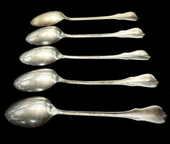 Grand Colonial By Wallace Set of 5 Sterling Silver Demitasse Spoons 4 ⅛"